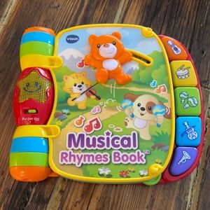 Vtech musical rhymes book!  Needs batteries.